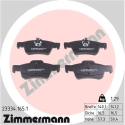 stabdžių trinkelių rinkinys, diskinis stabdys
                                ZIMMERMANN                                  