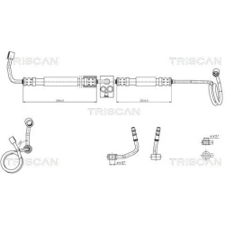 hidraulinė žarna, vairo sistema
                                TRISCAN                                                8516