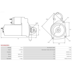 starteris Brand new SEG Automotive
                                AS-PL                                S01008(SEG), AS-PL, S