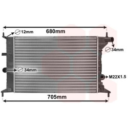 Aušinimo radiatorius
                                VAN WEZEL                                                37002242, VAN 