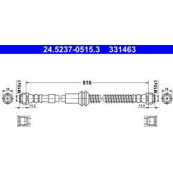 stabdžių žarnelė
                                ATE                                24.5237-0515.3, ATE, 24.5237-0515.3, 