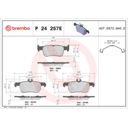 stabdžių trinkelių rinkinys, diskinis stabdys BEYOND LINE - EV
BREMBO