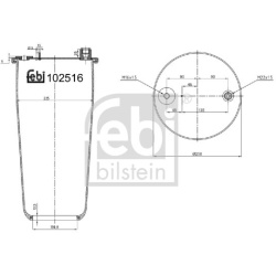 pneumatinė oro pagalvė
                                FEBI BILSTEIN                                                102516,