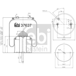 pneumatinė oro pagalvė
                                FEBI BILSTEIN                                                37637, 