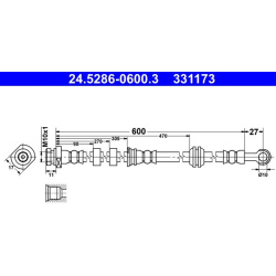stabdžių žarnelė
                                ATE                                24.5286-0600.3, ATE, 245286-06003, au