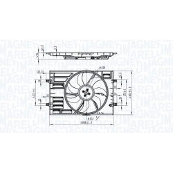 ventiliatorius, radiatoriaus
                                MAGNETI MARELLI                                069422828010, MAG