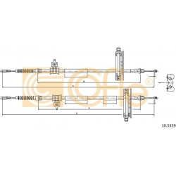trosas, stovėjimo stabdys
                                COFLE                                                10.5359, Nenu