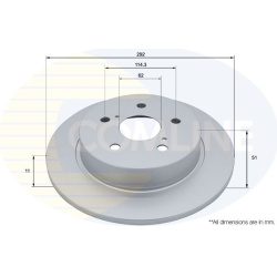 Stabdžių diskas (1VNT), galinis
                                COMLINE                                                ADC5