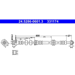 stabdžių žarnelė
                                ATE                                24.5286-0601.3, ATE, 245286-06013, au