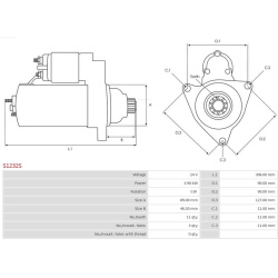 starteris Brand new AS-PL
                                S1232S, AS-PL, S1232S, auto detalė