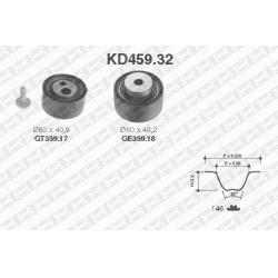 paskirstymo diržo komplektas
                                SNR                                                KD459.32, SN