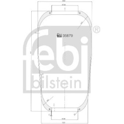Dėklas, pneumatinė pakaba
                                FEBI BILSTEIN                                                3587