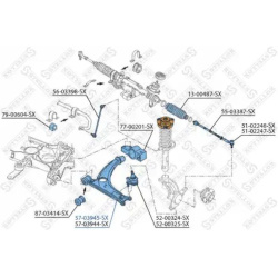 Vikšro valdymo svirtis
                                STELLOX                                                57-03945-SX, S