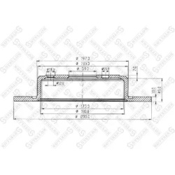 stabdžių diskas (1vnt)
                                STELLOX                                6020-9943-SX, STELLOX, 6020-9