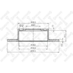 stabdžių diskas (1vnt)
                                STELLOX                                6020-4749-SX, STELLOX, 6020-4