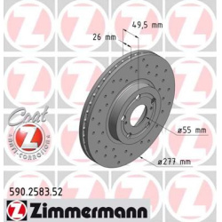 stabdžių diskas
                                ZIMMERMANN                                                590.2583.52, Nenu