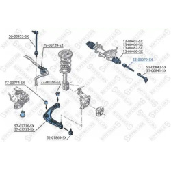 vidinė skersinė vairo trauklė
STELLOX 55-00