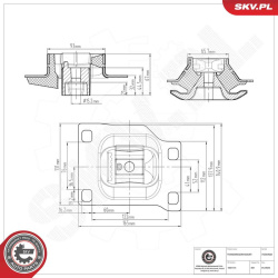 montavimas, neautomatinė transmisija
                                ESEN SKV                                75SKV828, Nenur