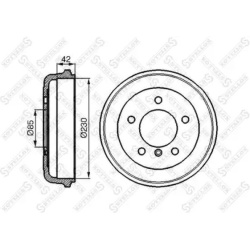 stabdžių būgnas
                                STELLOX                                                6026-3301-SX, STELL