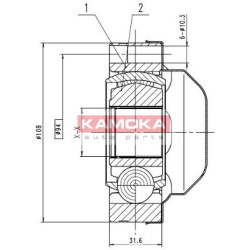 pusašio šarnyras
                                KAMOKA                                8713, KAMOKA, 8713, auto detalė