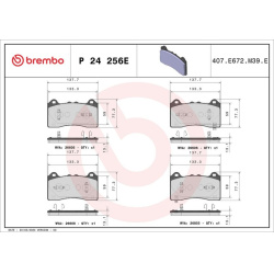 stabdžių trinkelių rinkinys, diskinis stabdys BEYOND LINE - EV
                                BREMBO                     