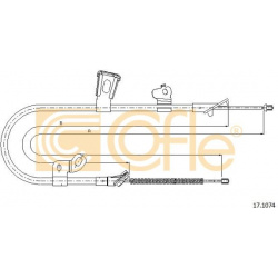 trosas, stovėjimo stabdys
                                COFLE                                                17.1074, Nenu
