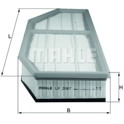 Filtras oro
                                MAHLE                                                LX2067, MAHLE, LX2067, auto 
