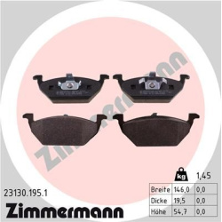 stabdžių trinkelių rinkinys, diskinis stabdys
                                ZIMMERMANN                                  