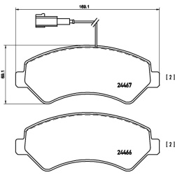stabdžių trinkelių rinkinys, diskinis stabdys BEYOND LINE - Greenance
                                BREMBO              