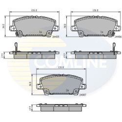 Stabdžių kaladėlės priekinės
                                COMLINE                                                CBP3