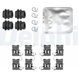 priedų komplektas, diskinių stabdžių trinkelės
                                DELPHI                                   