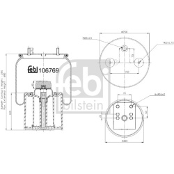 pneumatinė oro pagalvė
                                FEBI BILSTEIN                                                106769,