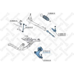 Vikšro valdymo svirtis
STELLOX 57-03620-SX, S