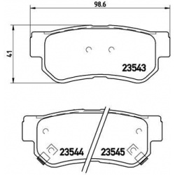 stabdžių trinkelių rinkinys, diskinis stabdys PRIME LINE
                                BREMBO                           