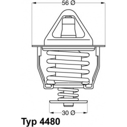 termostatas, aušinimo skystis
                                BorgWarner (Wahler)                                4480.82D, B