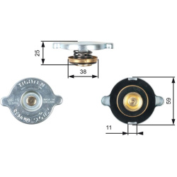 radiatoriaus dangtelis
                                GATES                                                RC122, GATES, RC1
