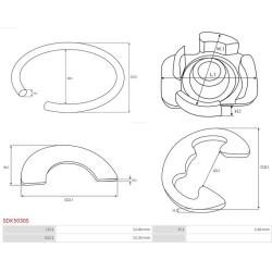 remonto komplektas, starteris Brand new AS-PL
                                SDK5030S, AS-PL, SDK5030S, auto detalė