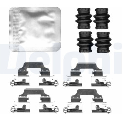 priedų komplektas, diskinių stabdžių trinkelės
                                DELPHI                                   