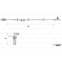 Daviklis ABS
                                BOSCH                                                0265007558, BOSCH, 02650075