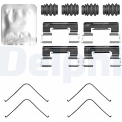 priedų komplektas, diskinių stabdžių trinkelės
                                DELPHI                                   