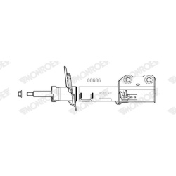amortizatorius MONROE ORIGINAL (Gas Technology)
G8686, MONROE, G8686, auto de