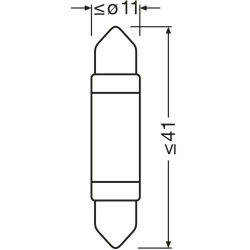 Lemputė LEDriving® SL
ams-OSRAM 6413DWP-1BL,