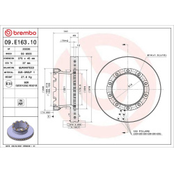 stabdžių diskas (1vnt) PRIME LINE
                                BREMBO                                                09.