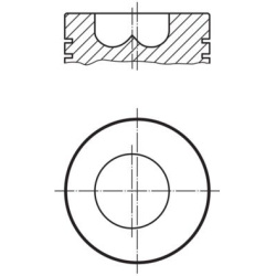 stūmoklis
                                MAHLE                                                037 44 00, MAHLE, 0374400, au