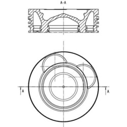 Stūmoklis
                                MAHLE                                                061 PI 00147 000, MAHLE, 061P