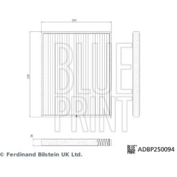 filtras, salono oras
                                BLUE PRINT                                                ADBP250094, BL