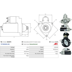 starteris Remanufactured AS
                                AS-PL                                S0659PR, AS-PL, S0659PR, aut