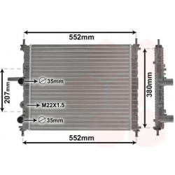 Aušinimo radiatorius
                                VAN WEZEL                                                17002182, VAN 