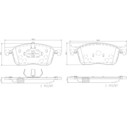 stabdžių trinkelių rinkinys, diskinis stabdys BEYOND LINE - Greenance
                                BREMBO              