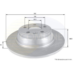 Stabdžių diskas (1VNT), galinis
                                COMLINE                                                ADC1